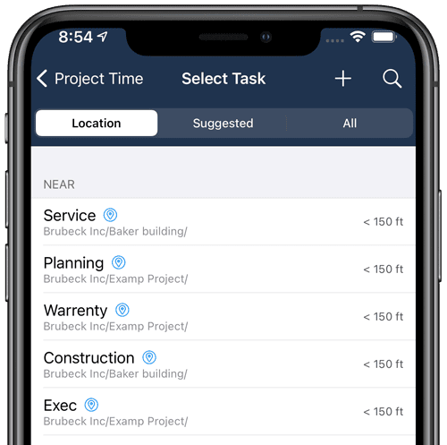 location-based task suggestion app