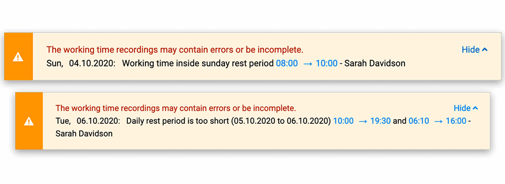 automatic review rest periods