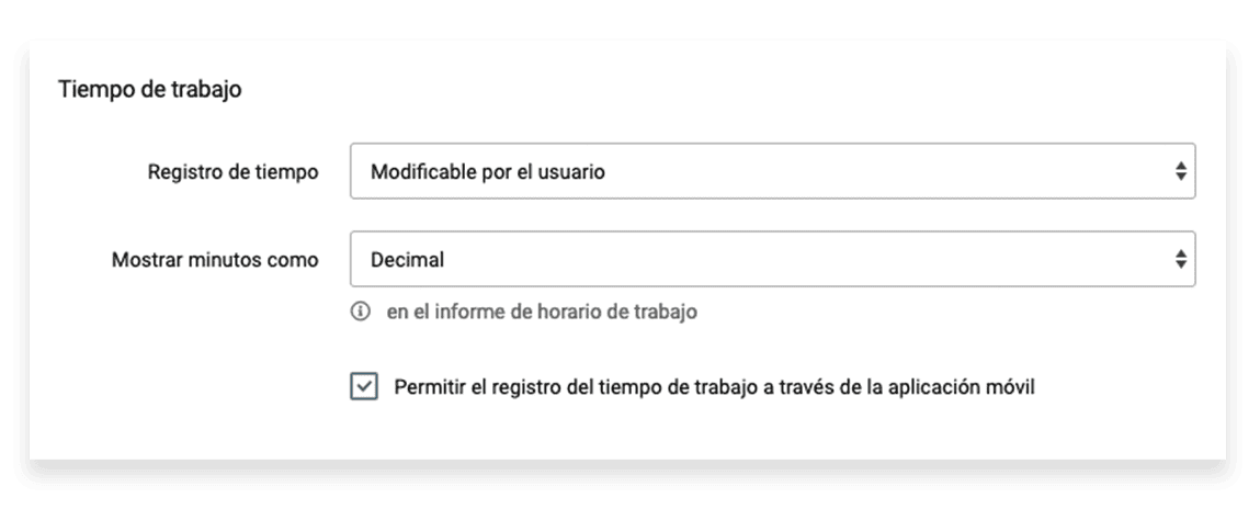 permitir el registro a través de la aplicación móvil