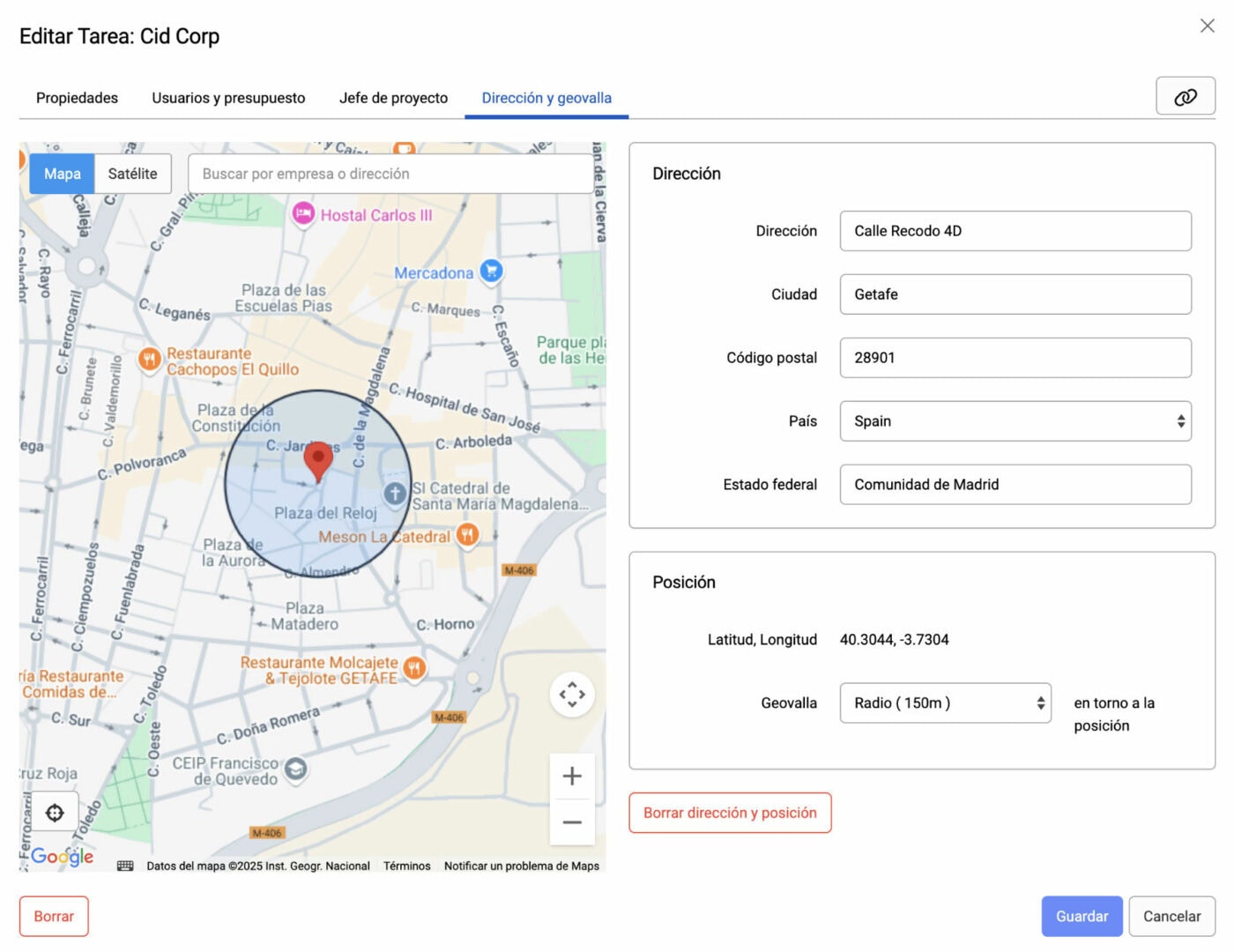 Geovalla web timr