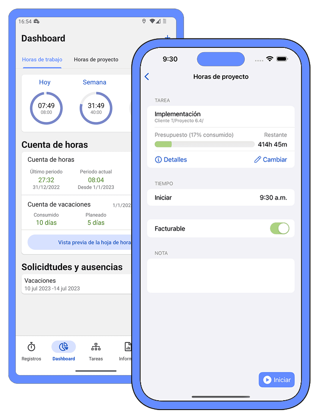 grabacion digital tiempo app timr