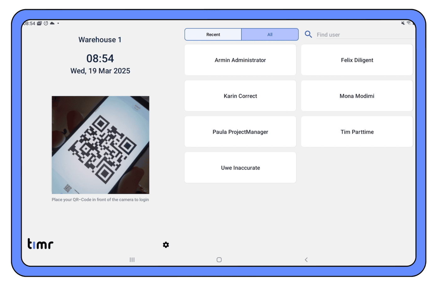 registrar tiempo en el terminal