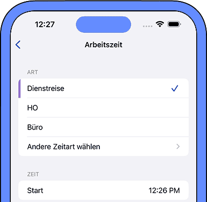 timr iOS App Arbeitszeiterfassung