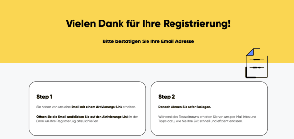 Registriert-Danke