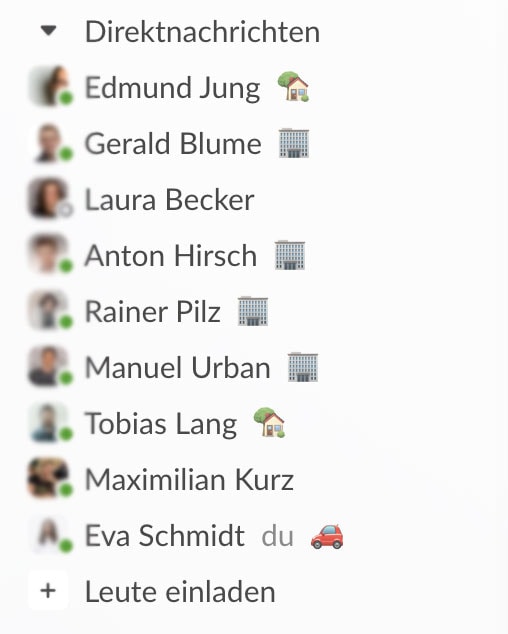 timr Status in Slack