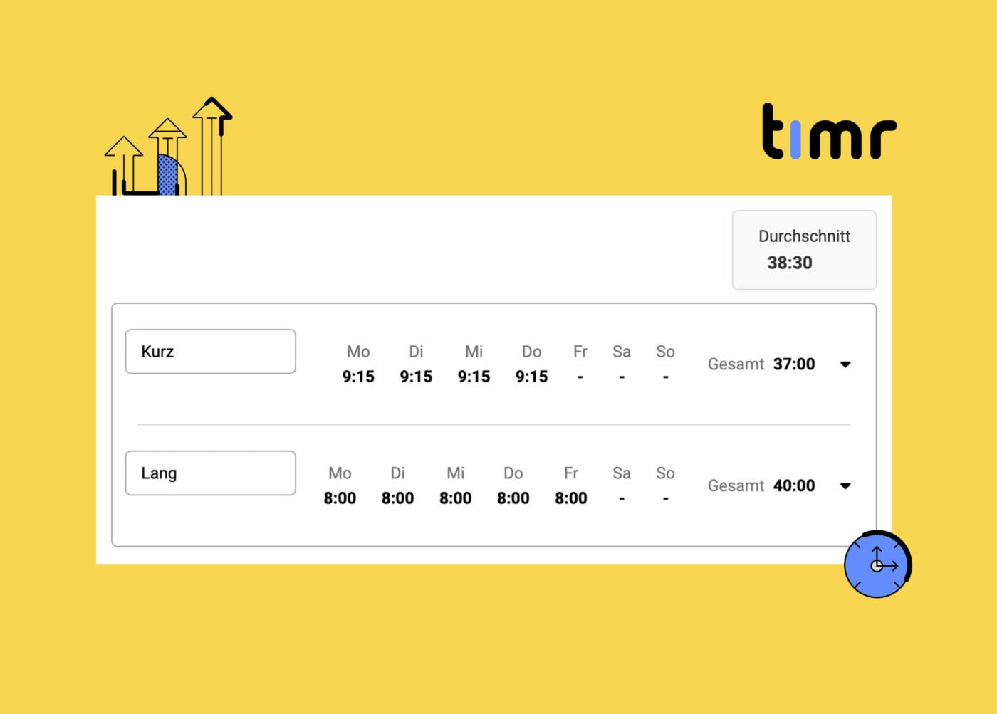 Alternierende Arbeitszeit-Modelle