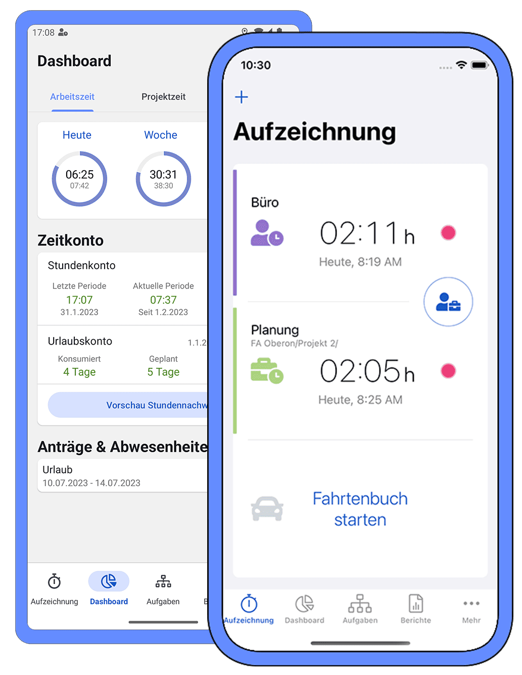 Zeiterfassung per App für Mitarbeiter