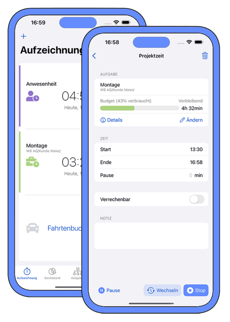 timr: Die beste iPhone App zur Zeiterfassung