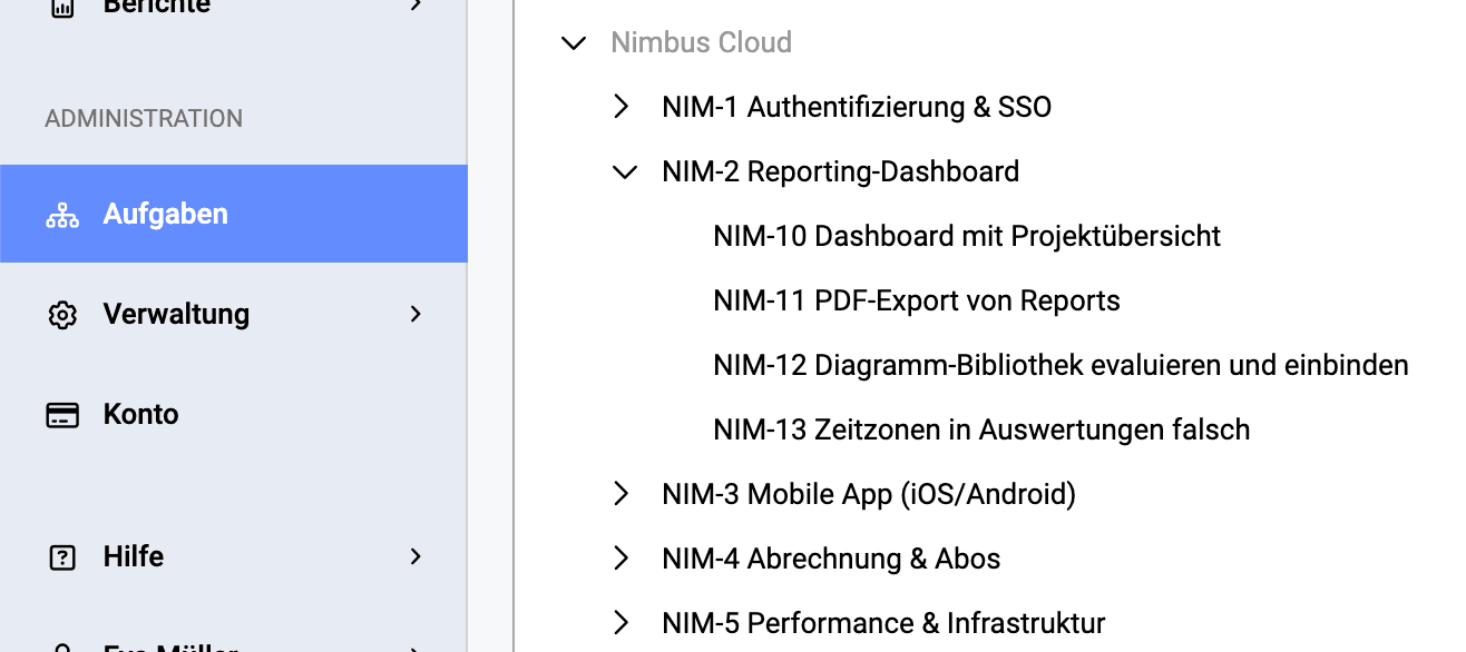 Jira Issues als Aufgaben in timr