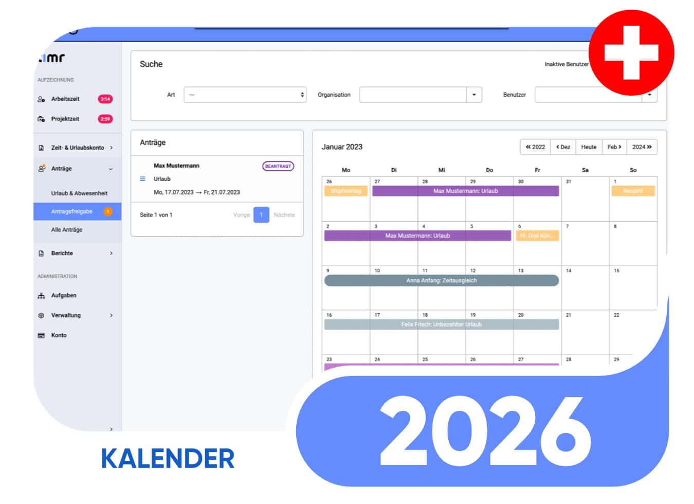 kalender CH 2026