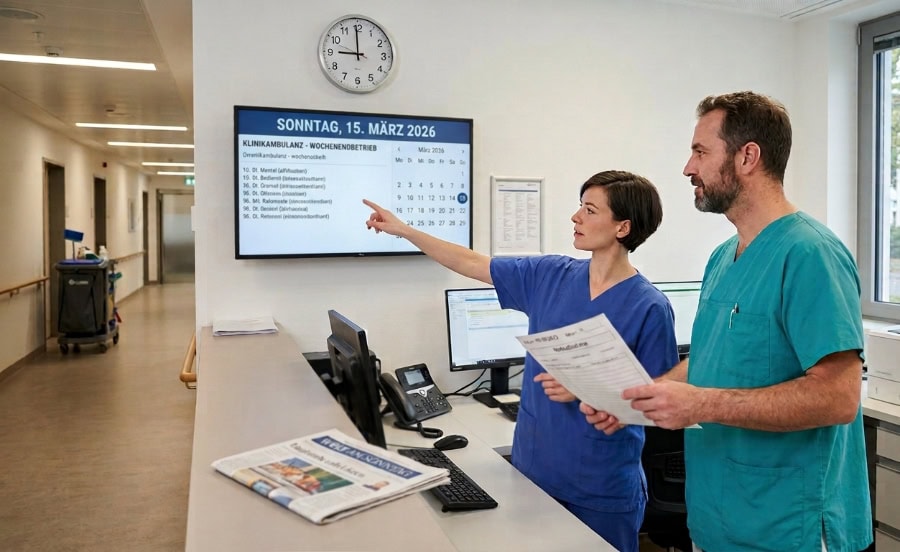 Krankenhäuser Wochenendarbeit