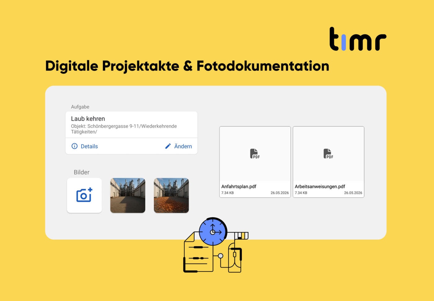 Digitale Projektakte & Fotodokumentation in timr