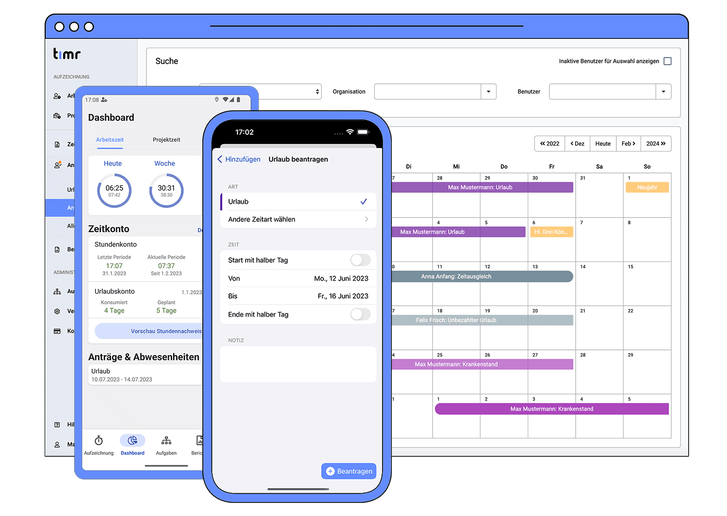 Elektronische Arbeitszeiterfassung F r Unternehmen Timr