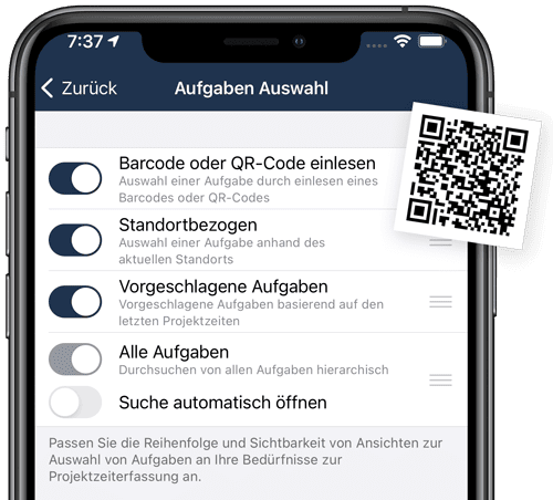 timr Aufgaben und Notizen mit Scan erfassen