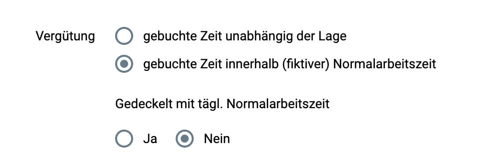 Vergütungsregel konfigurieren